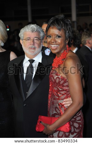 George Lucas at the premiere screening of their movie \