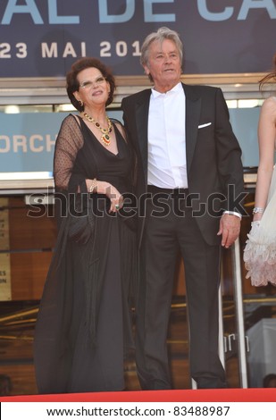 Claudia Cardinale & Alain Delon at the premiere screening of \