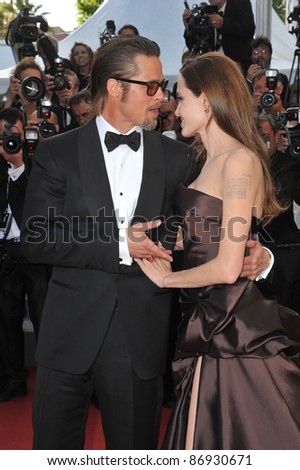 Brad Pitt & Angelina Jolie at the gala premiere of his new movie \
