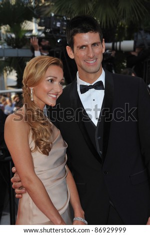 Novak Djokovic & Jelena Ristic at the gala premiere of \