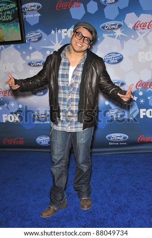 American Idol finalist Andrew Garcia at the party for the American Idol Final 12 at Industry, Los Angeles. March 11, 2010  Los Angeles, CA Picture: Paul Smith / Featureflash