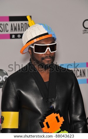 Will-I-Am of the Black Eyed Peas at the 2010 American Music Awards at the Nokia Theatre L.A. Live in downtown Los Angeles. November 21, 2010  Los Angeles, CA Picture: Paul Smith / Featureflash
