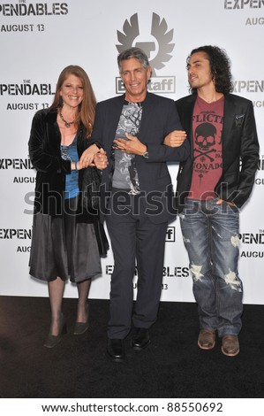 Eric Roberts & wife & step-son at the world premiere of his new movie \