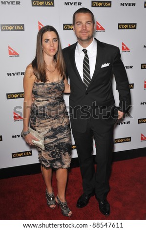 Chris O\'Donnell & wife at the 2010 G\'Day USA Australia Week Black Tie Gala at the Grand Ballroom at Hollywood & Highland. January 16, 2010  Los Angeles, CA Picture: Paul Smith / Featureflash