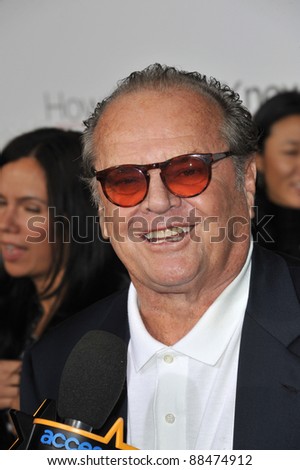 Jack Nicholson at the world premiere of his new movie \