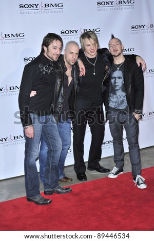 Rock band Daughtry at the Sony BMG Music Entertainment party at the Beverly Hills Hotel following the 2008 Grammy Awards. February 10, 2008  Los Angeles, CA Picture: Paul Smith / Featureflash