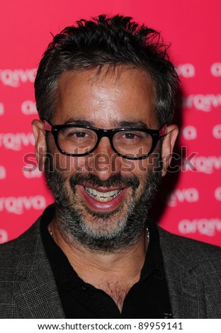 David Baddiel arriving for The Commercial Radio Awards held at the Park Plaza Hotel in London. 06/07/2011. Picture by: Simon Burchell / Featureflash