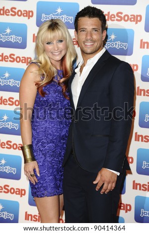 Carley Stenson and Danny Mac arriving for the Inside Soap Awards 2011 at Gilgamesh, Camden, London. 26/09/2011 Picture by: Steve Vas /  Featureflash
