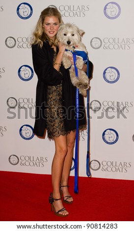 Donna Air at Battersea Evolution for the 2011 Collars & Coats Ball on behalf of the Battersea Dogs Home. London 11th Nov 2011 Pics by Simon Burchell / Featureflash