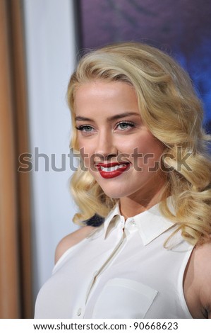 Amber Heard at the Los Angeles premiere of \