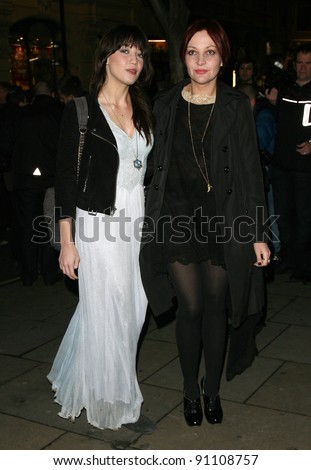 Daisy and Pearl Lowe arriving for the English National Ballet Christmas showing of The Nutcracker, at The Coliseum Theatre, London. 14/12/2011 Picture by: Alexandra Glen / Featureflash