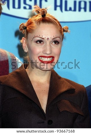 08DEC97:  GWEN STEFANI, lead singer with No Doubt, at the Billboard Music Awards at the MGM Grand in Las Vegas.