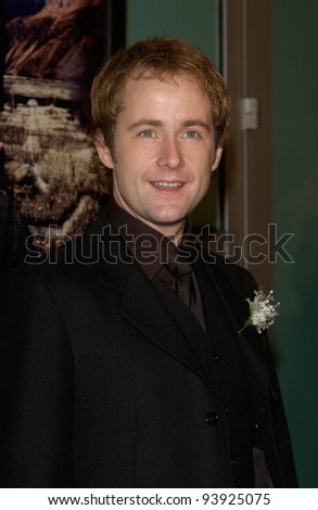 Actor BILLY BOYD at the Los Angeles premiere of his new movie The Lord of the Rings: The Two Towers. 15DEC2002.    Paul Smith/Featureflash