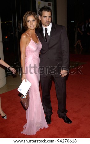 Actor COLIN FERRELL & sister at the Hollywood Film Festival\'s Hollywood Movie Awards and Gala Ceremony, in Beverly Hills. 07OCT2002.  Paul Smith / Featureflash