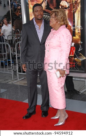 Chris Tucker & mother Mary Tucker at the Los Angeles premiere of \