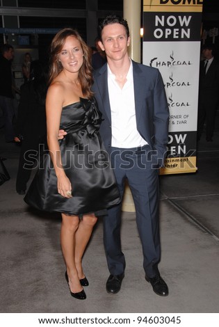 Jonathan Tucker & date at the Los Angeles premiere of his new movie \