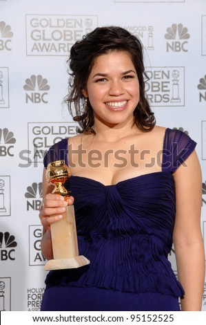 Ugly Betty star AMERICA FERRERA at the 64th Annual Golden Globe Awards at the Beverly Hilton Hotel. January 15, 2007 Beverly Hills, CA Picture: Paul Smith / Featureflash