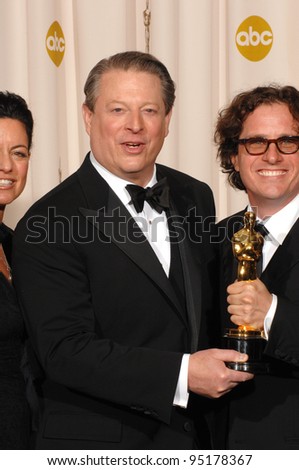 Al Gore & Davis Guggenheim at the 79th Annual Academy Awards at the Kodak Theatre, Hollywood. February 26, 2007  Los Angeles, CA Picture: Paul Smith / Featureflash