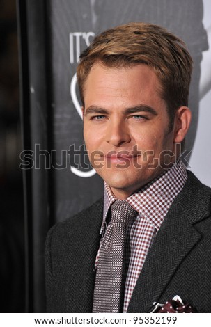 Chris Pine at the Los Angeles premiere of his new movie \