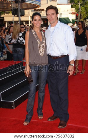 Actress Angie Harmon & Husband At The World Premiere, In Los Angeles ...