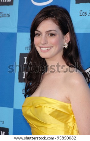 Actress ANNE HATHAWAY at the Los Angeles Film Festival premiere of her new movie 