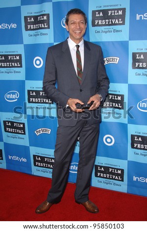 Actor JEFF GOLDBLUM at the Los Angeles Film Festival premiere of \