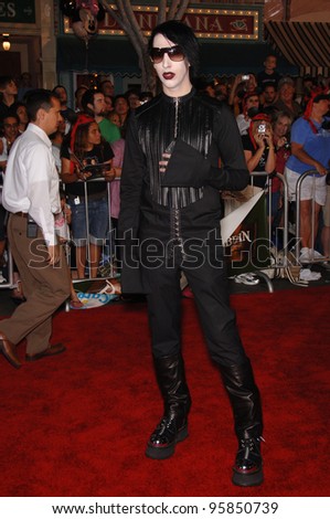 Rock star MARILYN MANSON at the world premiere of 
