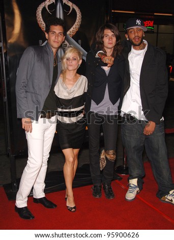 Pop group COBRA STARSHIP at the Los Angeles premiere of \