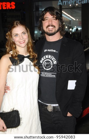 DAVE GROHL & date Jordan at the Los Angeles premiere of his new movie \