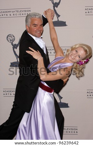 Actor JOHN O'HURLEY & Dancing with the Stars partner CHARLOTTE JORGENSEN at the Creative Arts Emmy Awards in Los Angeles. September 11, 2005; Los Angeles, CA:    Paul Smith / Featureflash