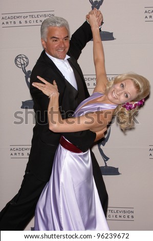 Actor JOHN O\'HURLEY & Dancing with the Stars partner CHARLOTTE JORGENSEN at the Creative Arts Emmy Awards in Los Angeles. September 11, 2005; Los Angeles, CA:    Paul Smith / Featureflash