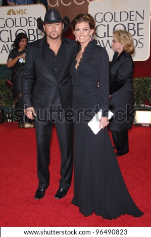 FAITH HILL & TIM McGRAW at the 63rd Annual Golden Globe Awards at the Beverly Hilton Hotel. January 16, 2006  Beverly Hills, CA  2006 Paul Smith / Featureflash