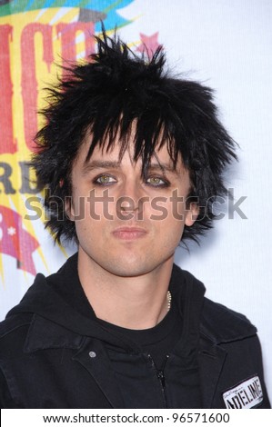 Green Day Lead Singer Billie Joe Armstrong At The 2006 Nickelodeon Kids ...