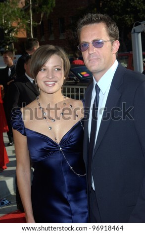 Actor Matthew Perry & Girlfriend Rachel Dunn At The 2004 Primetime ...