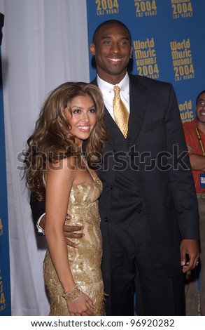 Basketball star KOBE BRYANT & wife VANESSA at the 16th Annual World Music Awards at the Thomas and Mack Centre, Las Vegas. September15, 2004