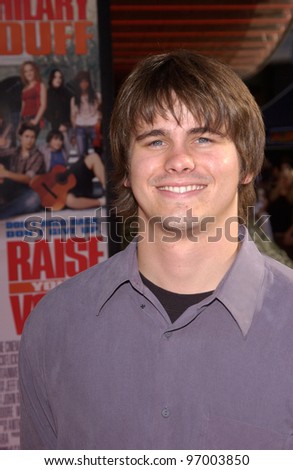 Actor JASON RITTER at the Los Angeles premiere of his new movie Raise Your Voice. October 3, 2004