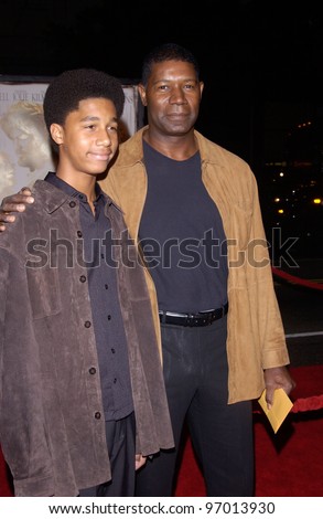 Nov 16, 2004; Los Angeles, Ca: Actor Dennis Haysbert & Son At The World ...