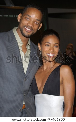 Actress JADA PINKETT SMITH & husband actor WILL SMITH at the world premiere, in Los Angeles, of her new movie The Matrix Revolutions. October 27, 2003  Paul Smith / Featureflash
