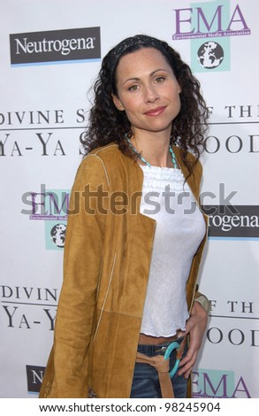 Actress MINNIE DRIVER at the Los Angeles premiere of Divine Secrets of the Ya-Ya Sisterhood. 03JUN2002.   Paul Smith / Featureflash