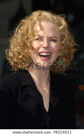 Actress NICOLE KIDMAN on Hollywood Boulevard where she was honored with a star on the Hollywood Walk of Fame. 13JAN2003  Paul Smith / Featureflash
