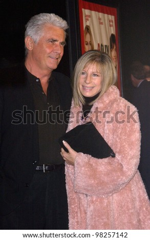 Actor JAMES BROLIN & actress wife BARBRA STREISAND at the world premiere, in Los Angeles, of his new movie A Guy Thing. 14JAN2003   Paul Smith / Featureflash