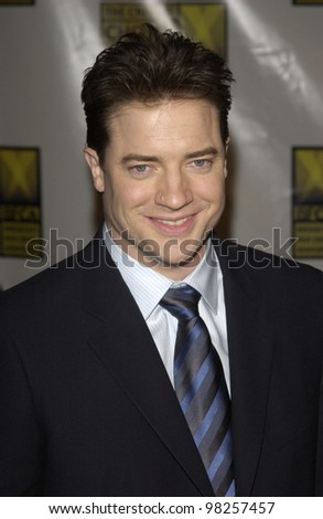 Actor BRENDAN FRASER at the Broadcast Film Critics 8th Annual Critics\' Choice Awards at the Beverly Hills Hotel. 17JAN2003.   Paul Smith / Featureflash