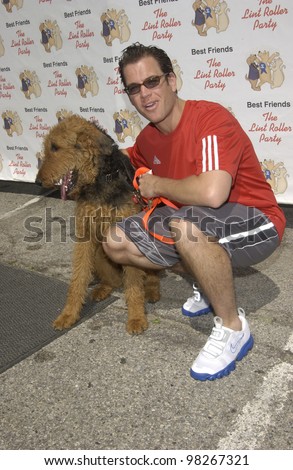 Actor MICHAEL WEATHERLY at the Best Friends Lint Roller Party at Santa Monica Airport, California. The event was held to benefit the Best Friends Animal Sanctuary. march 2003