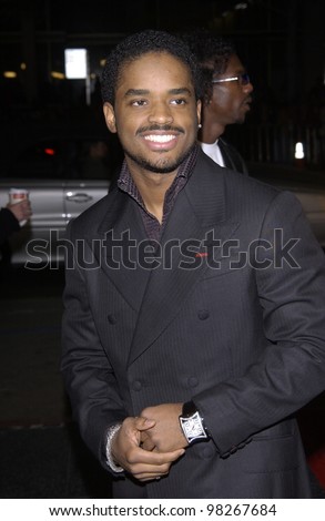 Actor LARENZ TATE at the world premiere, in Hollywood, of his new movie A Man Apart. April 1, 2003