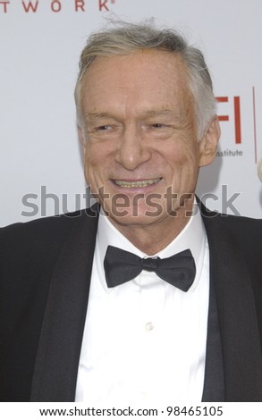 Playboy Creator Hugh Hefner At The Afi Life Achievement Award Gala, In ...