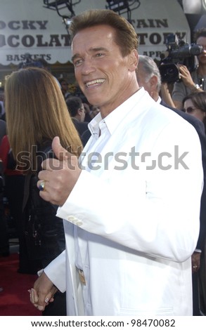 Actor ARNOLD SCHWARZENEGGER at the world premiere of his new movie Terminator 3: Rise of the Machines, in Los Angeles. June 30, 2003  Paul Smith / Featureflash