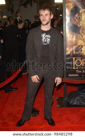 DOMINIC MONAGHAN at the USA premiere of his new movie The Lord of the Rings: The Return of the King, in Los Angeles. December 3, 2003  Paul Smith / Featureflash