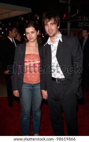 Actor COLIN FERRELL & actress girlfriend AMELIA WARNER at the Los Angeles premiere of Cast Away. 07DEC2000.   Paul Smith / Featureflash