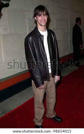 Actor BEN GOULD at the world premiere of Get Over It, in Los Angeles. 08MAR2001.    Paul Smith/Featureflash