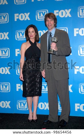 Producer DAVID E. KELLEY with LILY TARTIKOFF at the 3rd Annual TV Guide Awards in Los Angeles. 2001.    Paul Smith/Featureflash